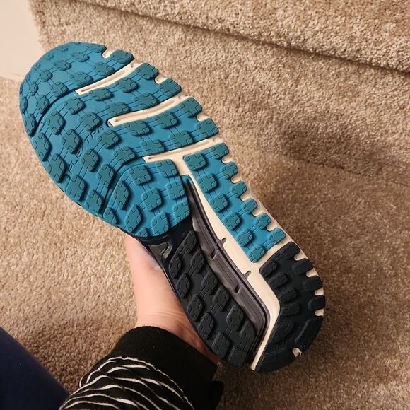 Brooks Ariel 16 Running Shoes Sneakers Gray & Turquoise Blue Women's Size 10 - Picture 11 of 11